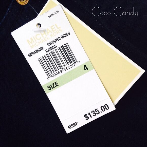 🆕Michael Kors Selma Stretch Blue Flare Jeans - Picture 5 of 6